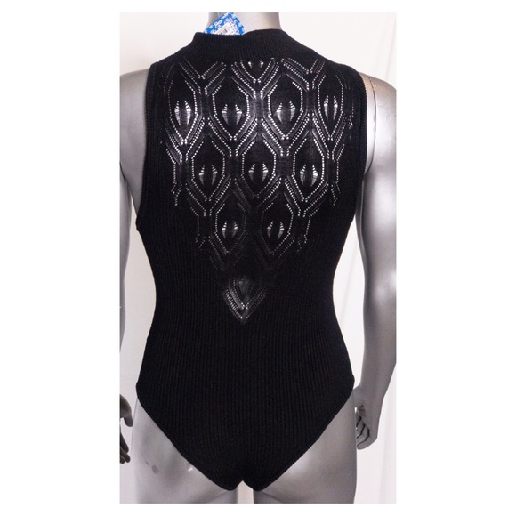 NWT Free People Black Bodysuit - Picture 4 of 5
